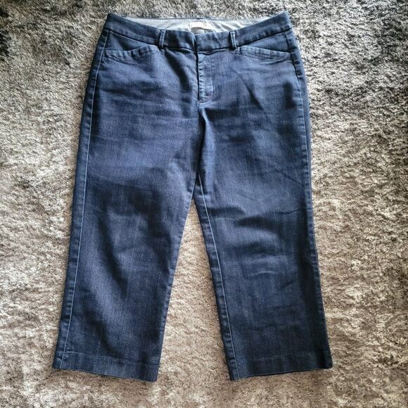 Dockers Pants - Women's Dockers Dark Wash Denim Capri Pants Size 12